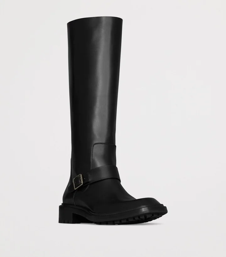 Saint Laurent Leather Vadim High Boots - Image 5