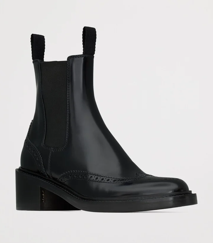 Saint Laurent Leather Vincent Chelsea Boots 50 - Image 3
