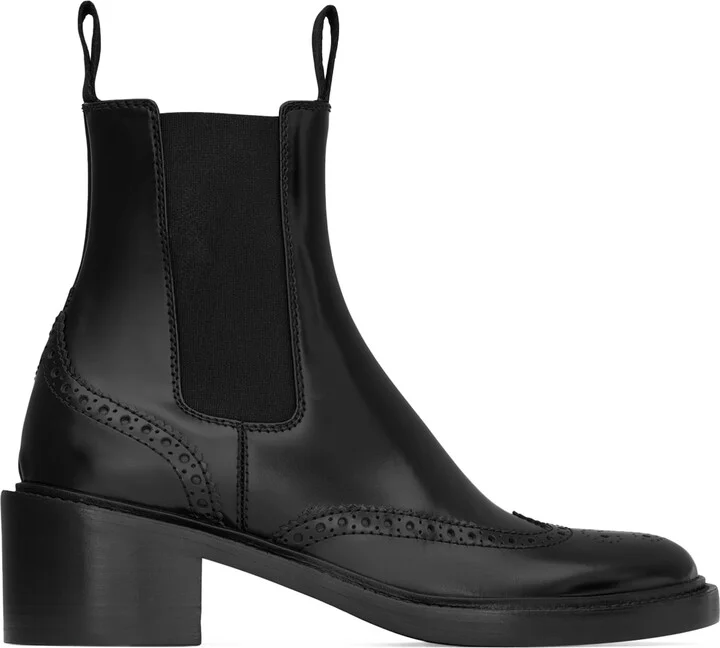 Saint Laurent Leather Vincent Chelsea Boots 50