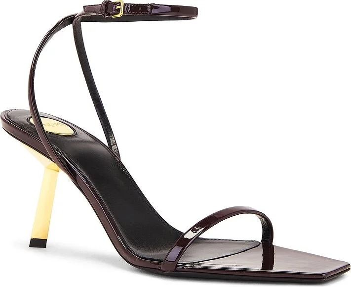Saint Laurent Lee Sandal in Brown - Image 2