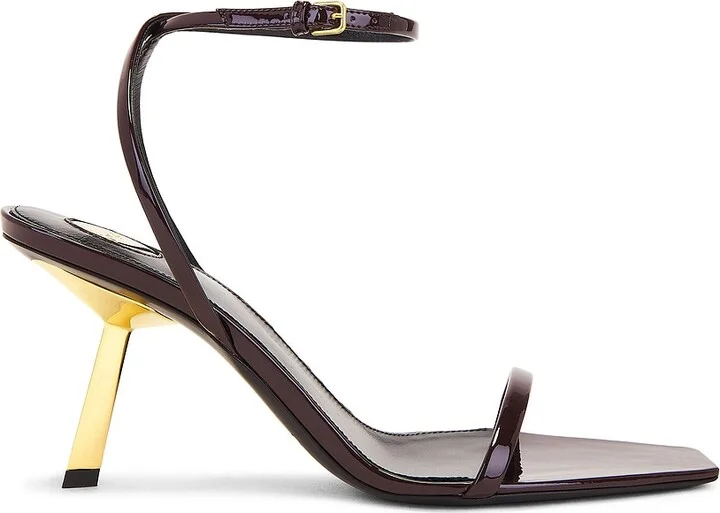 Saint Laurent Lee Sandal in Brown