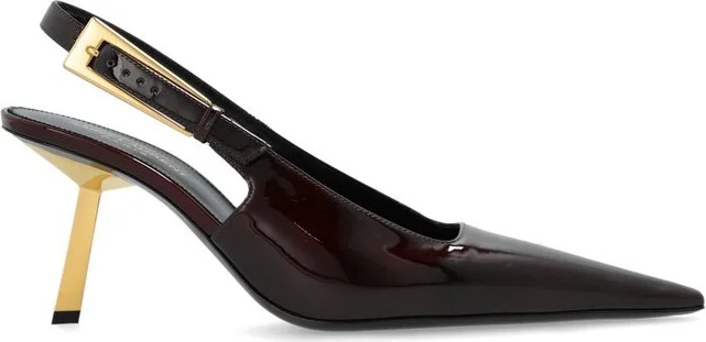 Saint Laurent Lee Slingback Pointed Toe Pumps
