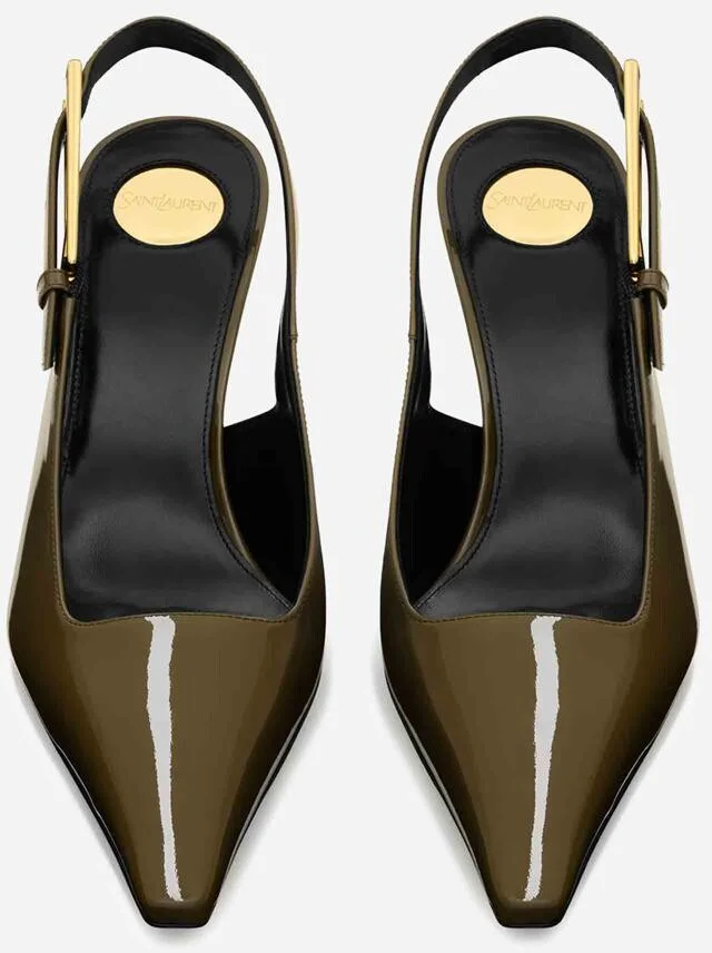 Saint Laurent Lee Slingback Shoes - Image 2