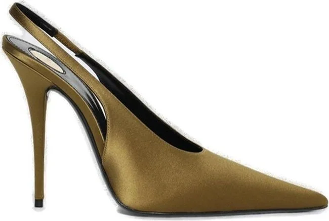 Saint Laurent L'entracte Slingback Pumps