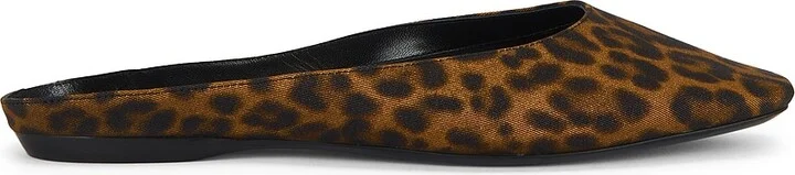 Saint Laurent Lido Flat Mule in Brown