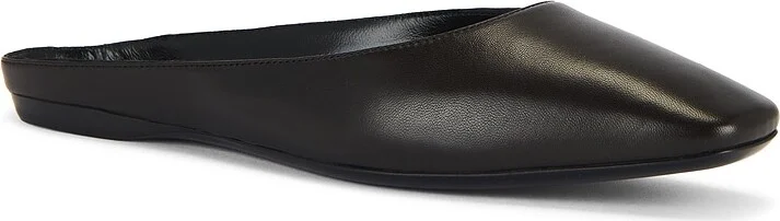 Saint Laurent Lido Flat Mule in Chocolate - Image 2
