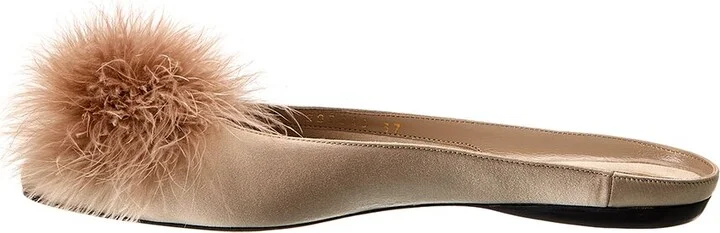 Saint Laurent Lido Satin Flat - Image 2