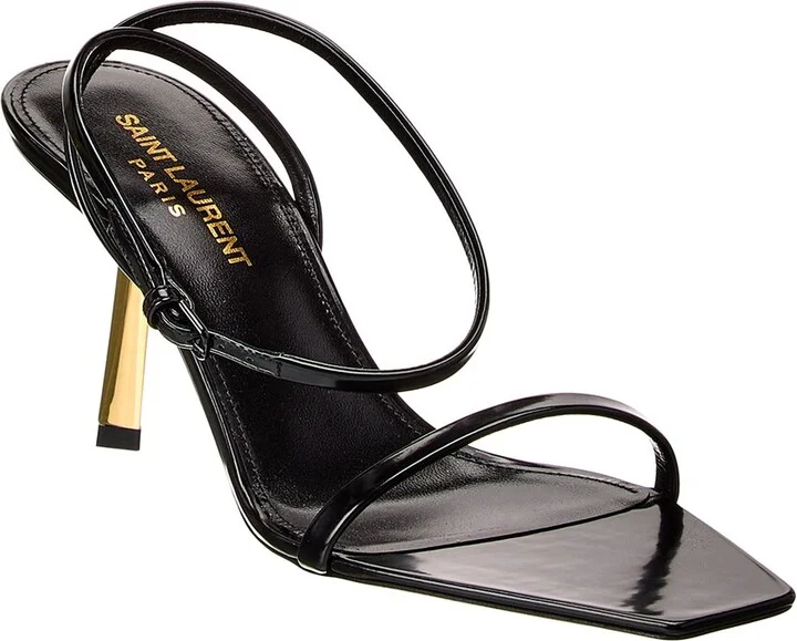 Saint Laurent Lidya 75 Leather Sandal