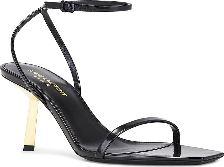 Saint Laurent Lidya Sandal in Black - Image 2