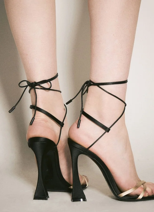 Saint Laurent Liza Heeled Sandals - Woman Sandals Pink Eu - 40 - Image 5