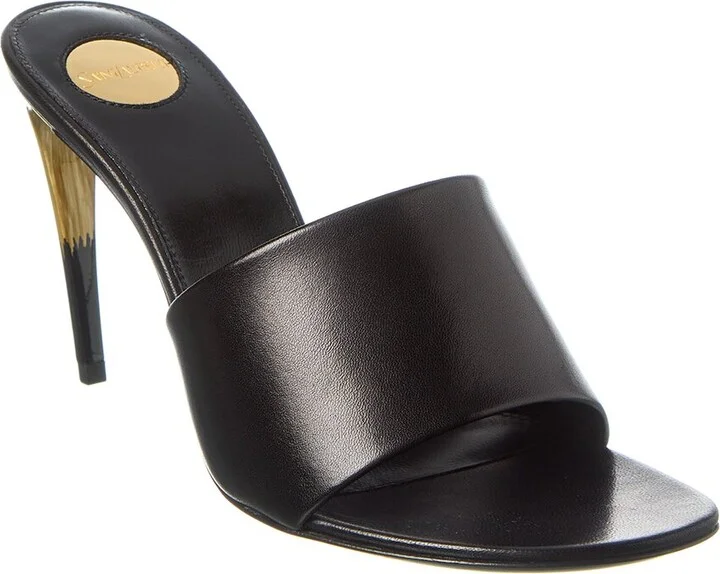 Saint Laurent Lodge 90 Leather Mule
