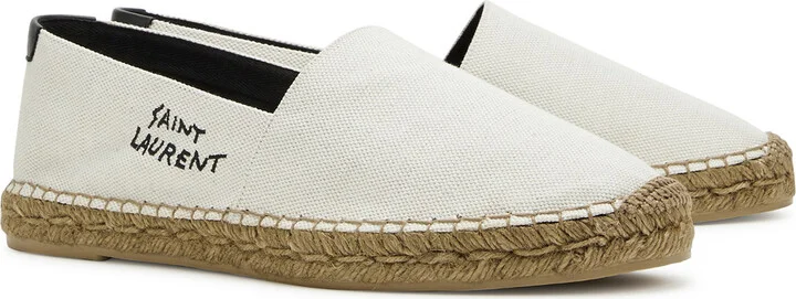 Saint Laurent Logo Canvas Espadrilles - Image 6