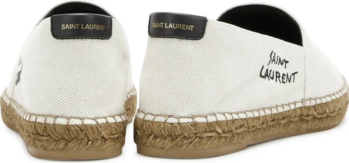Saint Laurent Logo Canvas Espadrilles - Image 7