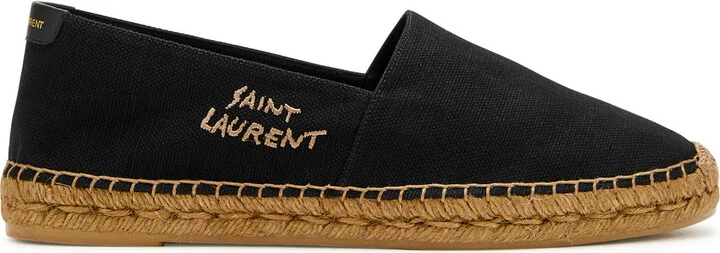 Saint Laurent Logo Canvas Espadrilles