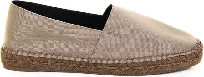 Saint Laurent Logo Embroidered Slip-On Espadrillas