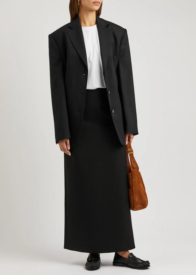 Saint Laurent Logo Glossed Leather Loafers - Image 6