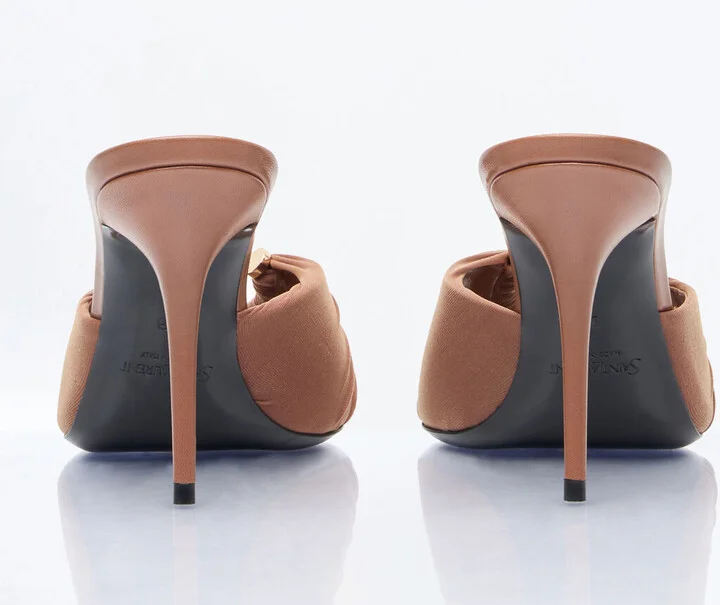 Saint Laurent Lola Mules - Woman Heels Brown Eu - 36 - Image 5