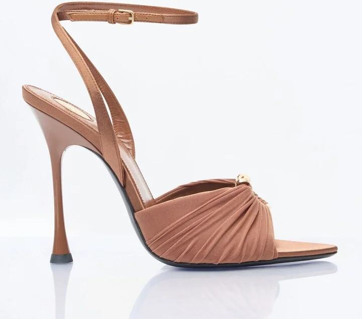 Saint Laurent Lola Sandals - Woman Heels Brown Eu - 38