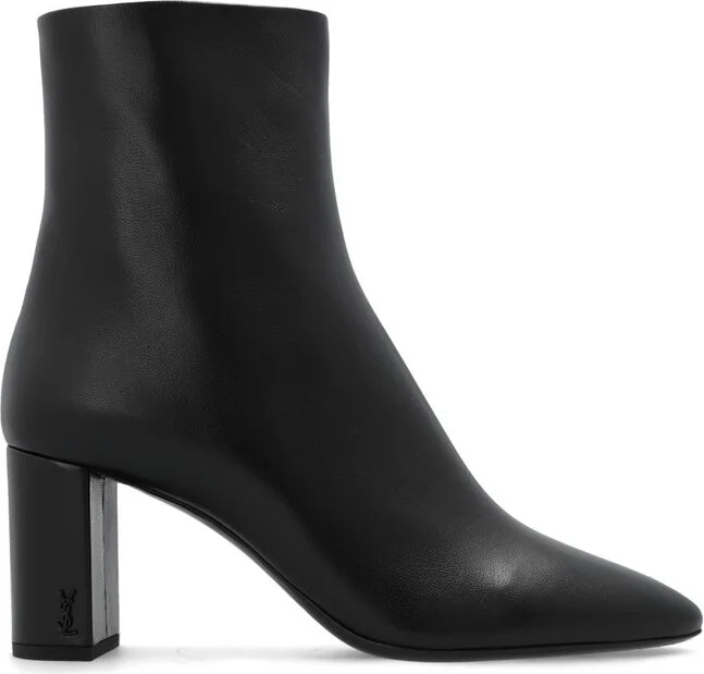 Saint Laurent Lou Almond Toe Ankle Boots