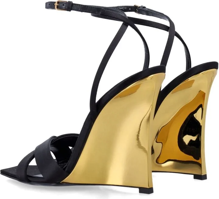 Saint Laurent Lucienne Sandal Wedges - Image 4