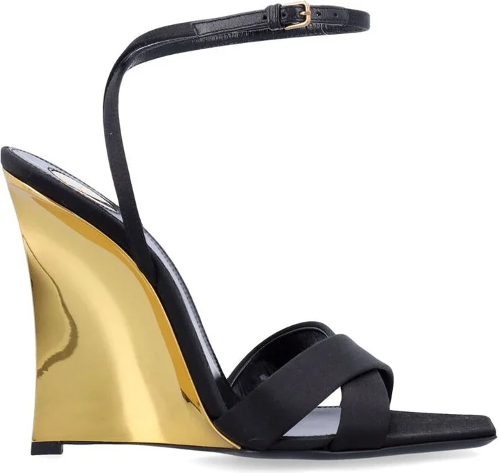 Saint Laurent Lucienne Sandal Wedges