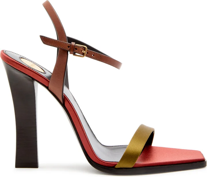 Saint Laurent Lydia 110 Satin Sandals