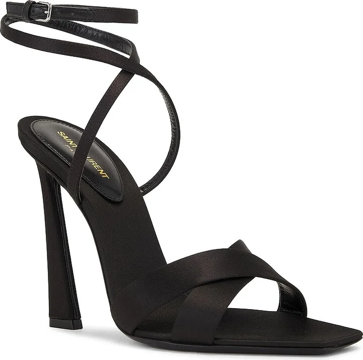 Saint Laurent Lydia Sandal in Black - Image 2