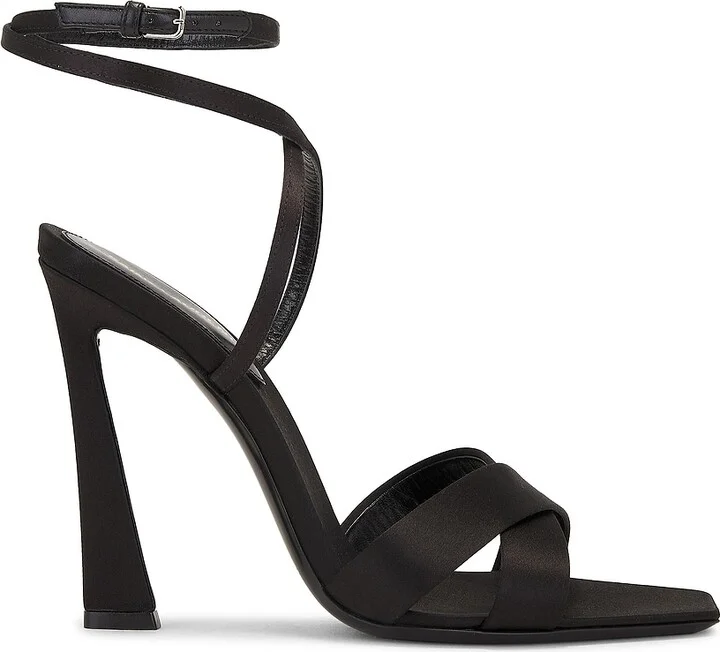 Saint Laurent Lydia Sandal in Black
