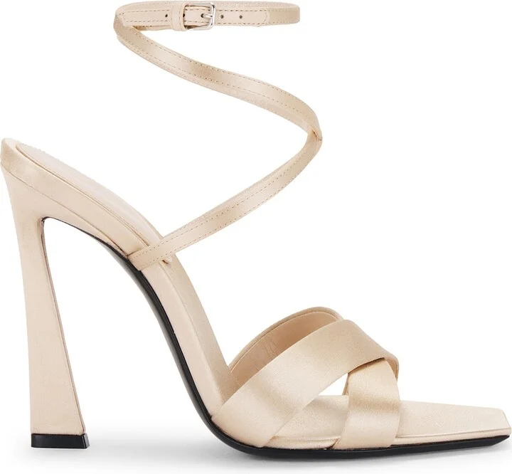 Saint Laurent Lydia Sandal in Nude