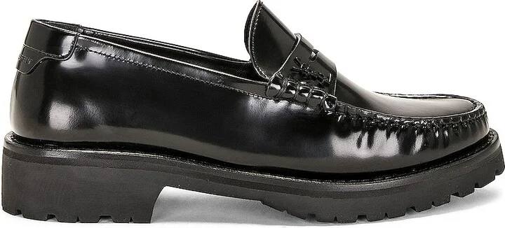 Saint Laurent Mag 15 Moccasin in Black