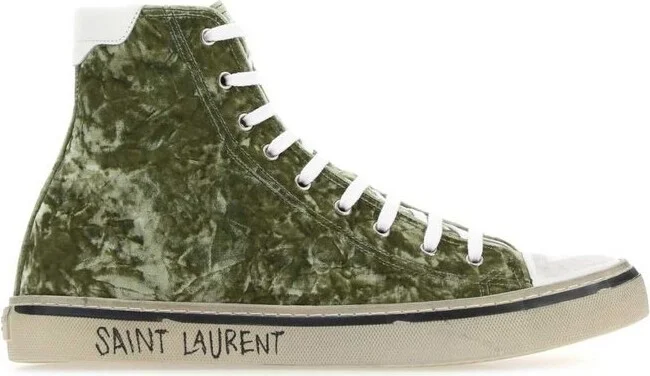Saint Laurent Malibu Mid-Top Sneakers