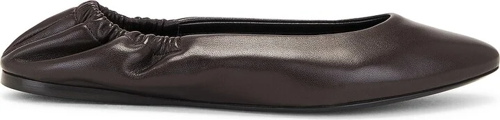 Saint Laurent Mami Flat in Chocolate