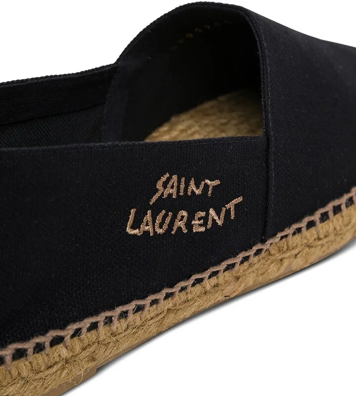 Saint Laurent Man's Canvas Espadrilles With Side Logo - Image 2