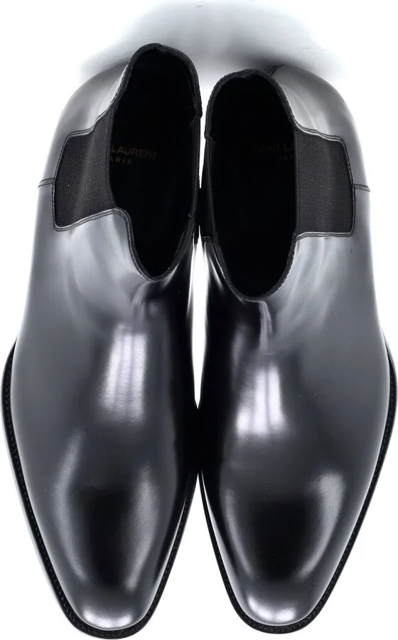 Saint Laurent Men's Wyatt Chelsea Boots Leather - Image 2