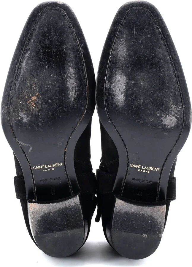 Saint Laurent Men's Wyatt Harness Boots Suede - Image 4