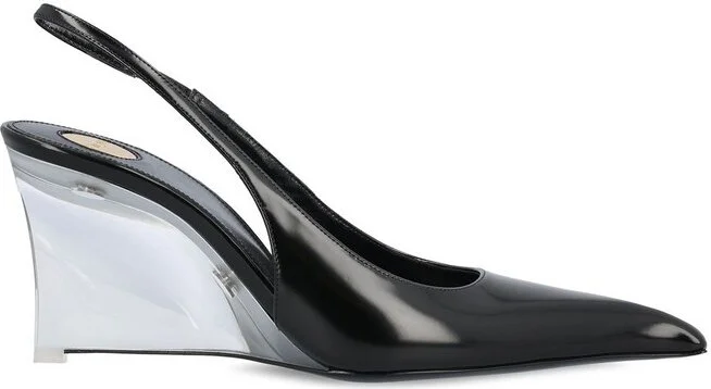 Saint Laurent Miller Slingback Wedge Pumps