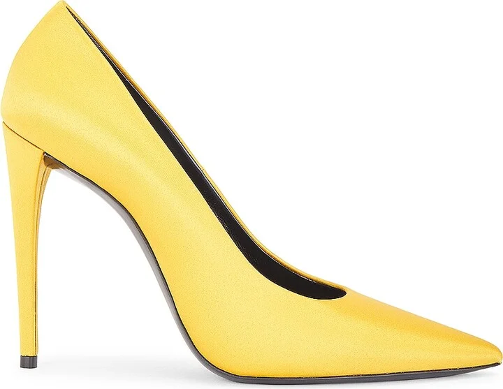 Saint Laurent Monceau Pump in Yellow