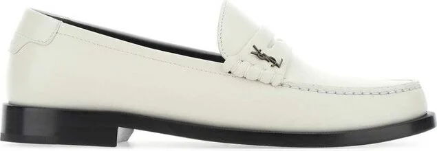 Saint Laurent Monogram Plaque Slip-On Loafers