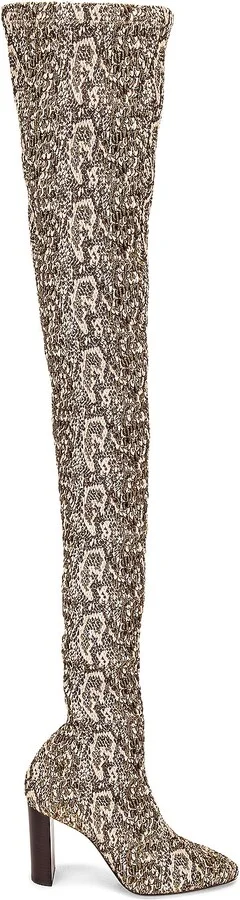Saint Laurent Moon Boots in Brown
