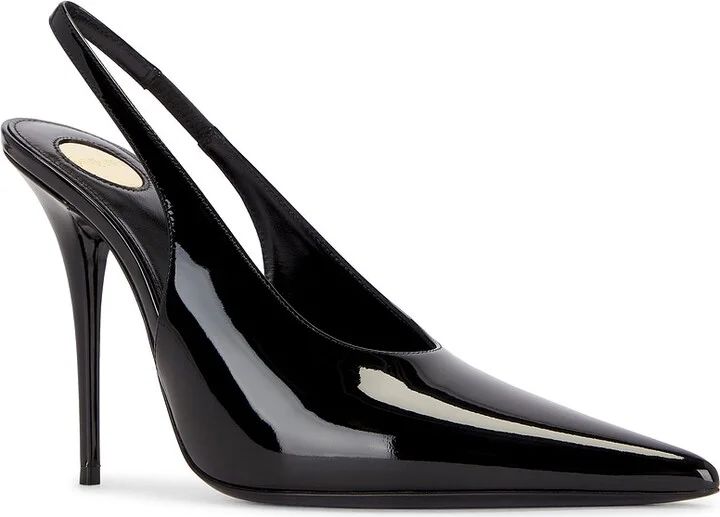 Saint Laurent Mug Slingback Pump in Black - Image 2