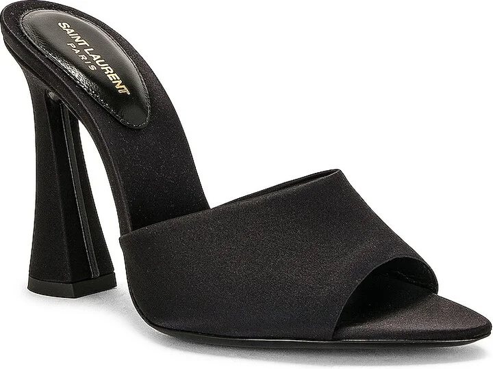 Saint Laurent Mule Sandal in Black - Image 2