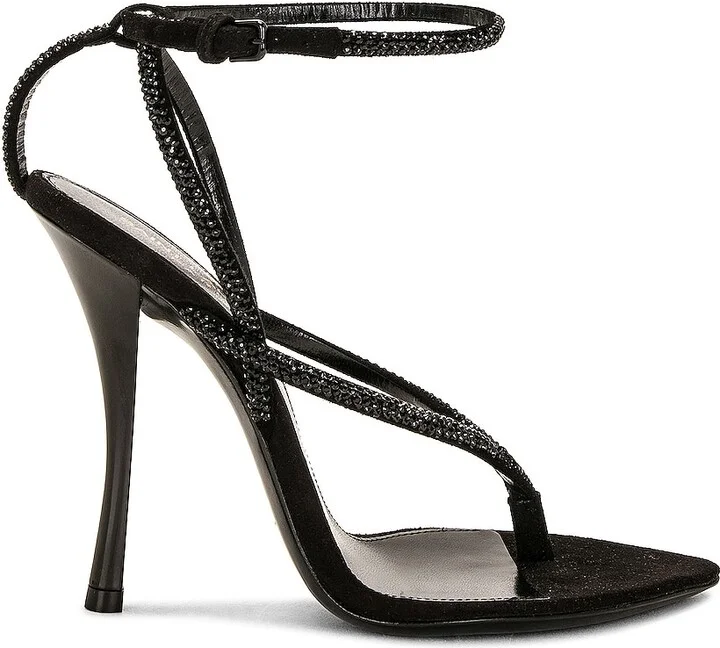 Saint Laurent Nadja Sandal in Black