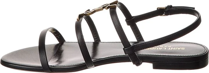 Saint Laurent New Cassandra Leather Sandal - Image 2