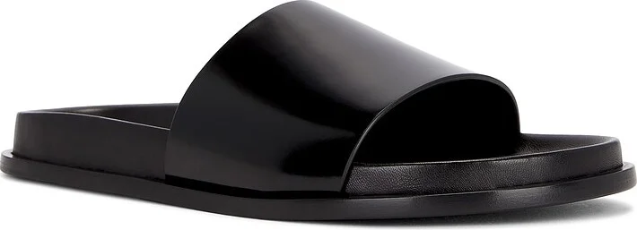 Saint Laurent Nichols Slide Sandal in Black - Image 2