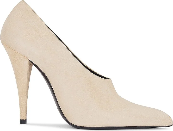 Saint Laurent Nico Pump in Cream