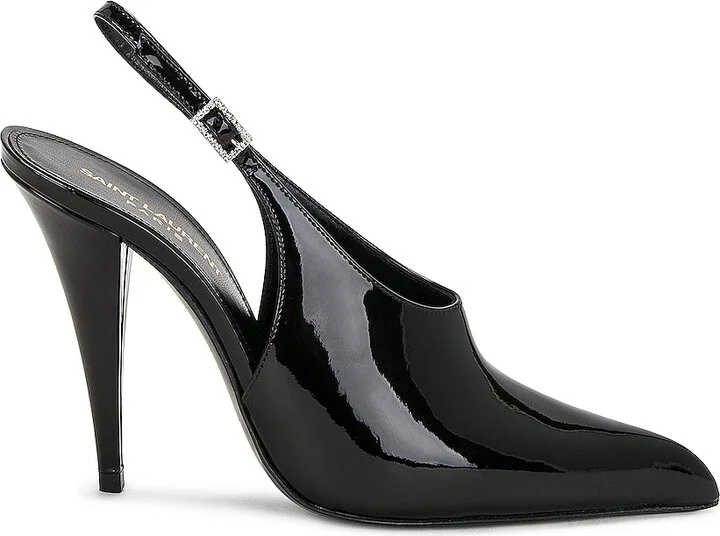 Saint Laurent Nico Slingback Pump in Black