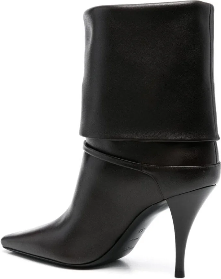 Saint Laurent Niki Smooth Leather Ankle Boots Shoes - Image 3