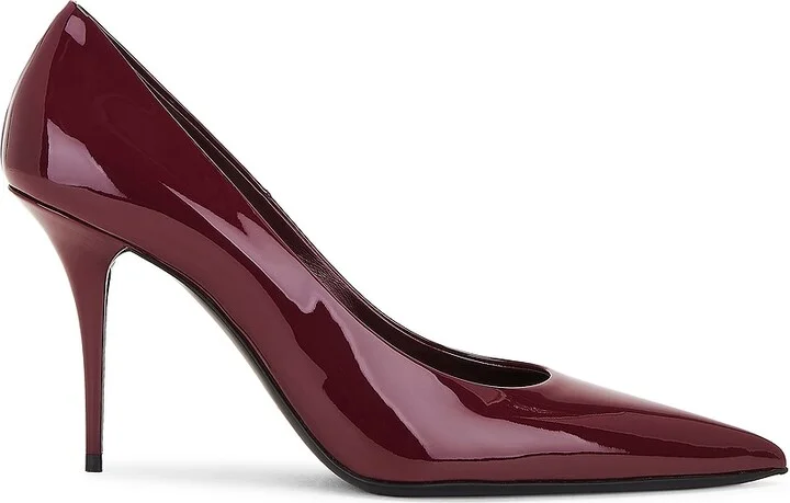 Saint Laurent Norma Pump in Burgundy