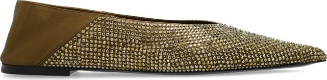 Saint Laurent Nour Pointed Toe Slippers