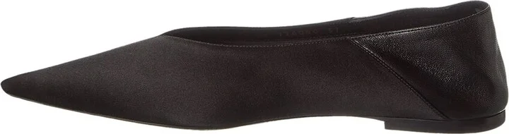 Saint Laurent Nour Silk & Leather Slipper - Image 2